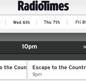 Radio Times iPad app